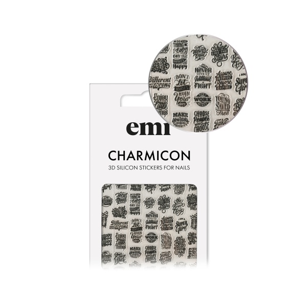 E.Mi Наклейки для ногтей Charmicon 3D Silicone Stickers, №230 Уличный стиль купить