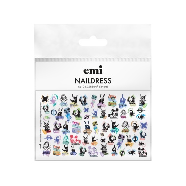 E.Mi Слайдеры Naildress Slider Design, №104 Дерзкий принт купить