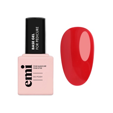 E.Mi Базовое покрытие для педикюра For Pedicure, №09 Алый, 9 мл купить