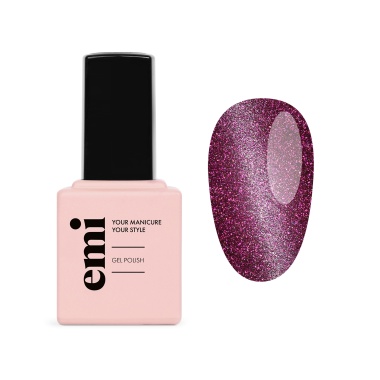 E.Mi Гель лак, №435 Purple Сat Eye, 9 мл купить