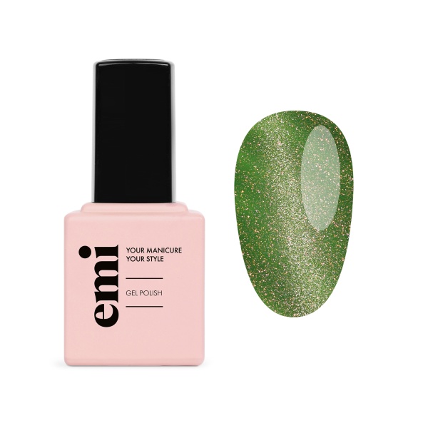 E.Mi Гель лак, №437 Green Сat Eye, 9 мл купить