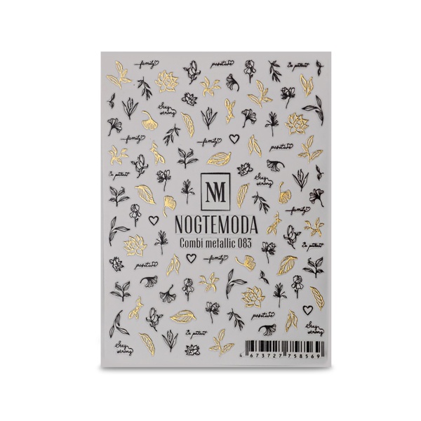 NogteModa Наклейки Combi Metallic, №083 купить