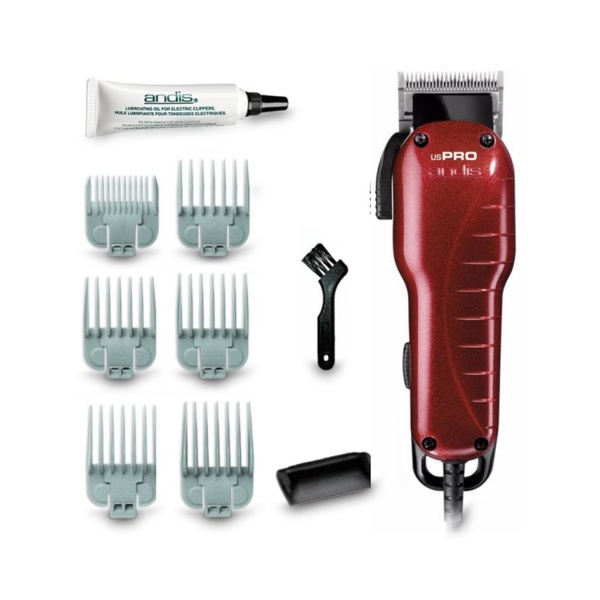 Andis Вибрационная машинка для стрижки волос US-1 Pro Adjustable Blade Clipper, красная купить