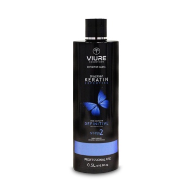 Viure Средство для выпрямления волос Brazilian Keratin Expertise Definitive Gloss Step 2, 500 мл купить