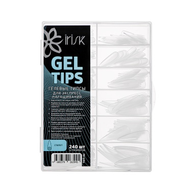 Irisk Professional Гелевые типсы для экспресс наращивания Gel Tips, стилет, 240 шт купить
