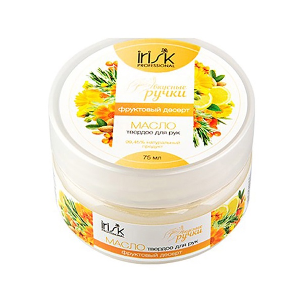 Irisk Professional Масло для рук твердое Вкусные ручки, фруктовый десерт, 75 мл купить