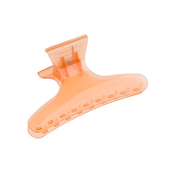 Irisk Professional Зажим для волос пластиковый Бабочка ZB-2, 8 см, №01 Оранжевый купить