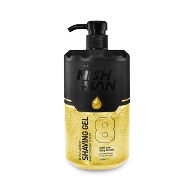 Nishman Гель для бритья с охлаждающим эффектом Shaving Gel, №8 Gold One, 1000 мл купить