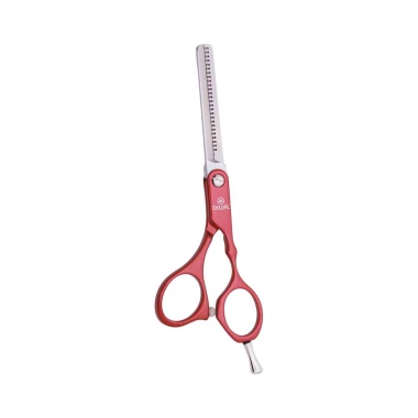 Dewal Pro Парикмахерские ножницы филировочные Color Step, 28 зубцов, 5.5″, красные купить