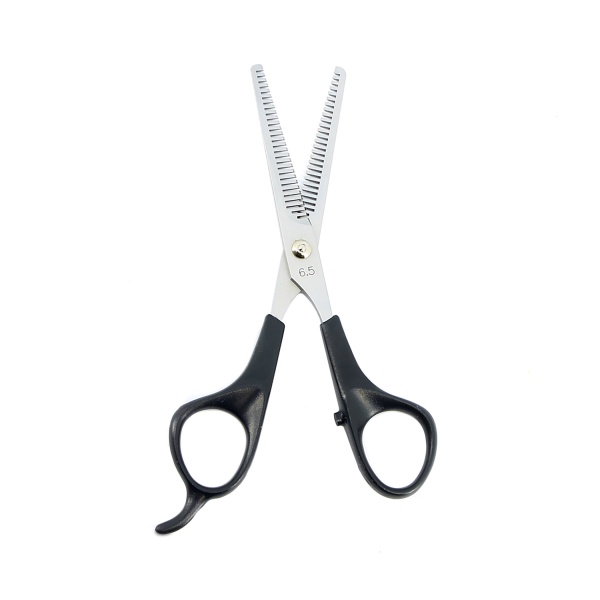 Dewal Парикмахерские ножницы Easy Step, филировочные 2-х сторонние, 28 зубцов, 6.5″, чёрные купить