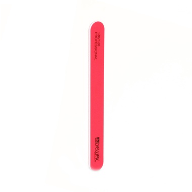 Dewal Pro Пилка для искусственных ногтей Neon, прямая, абразивность 120/120, 18 см, розовая купить