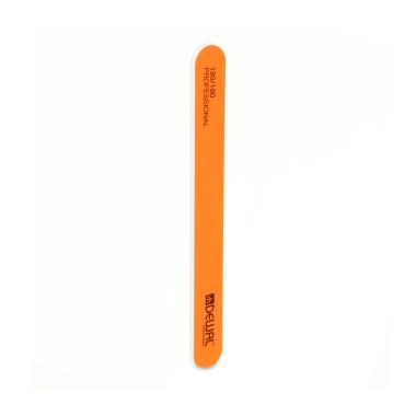 Dewal Pro Пилка для ногтей Neon, прямая, абразивность 180/180, 18 см, оранжевая купить