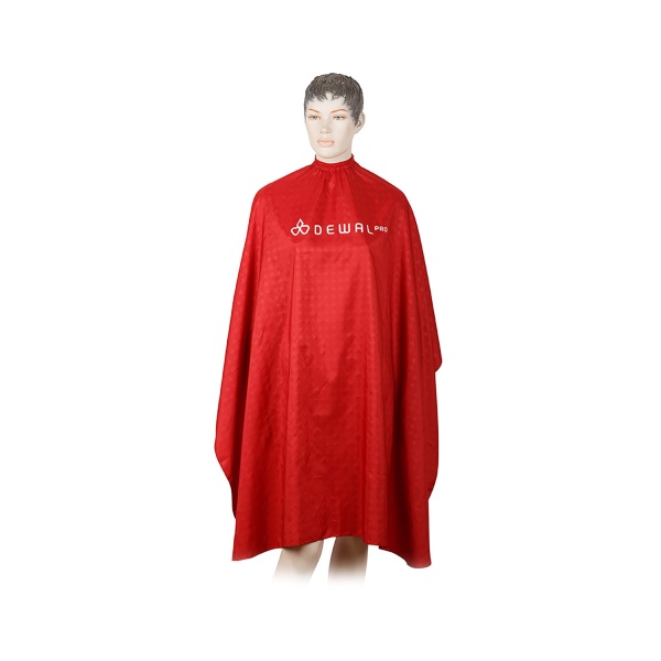 Dewal Pro Пеньюар для стрижки Логотип, полиэстер, 128 х 146 см, красный купить
