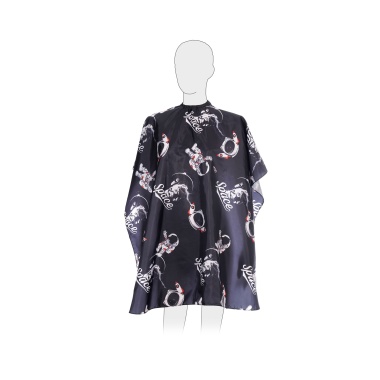 Dewal Pro Пеньюар для стрижки Космонавт, детский, полиэстер, 95 х 120 см, черный купить