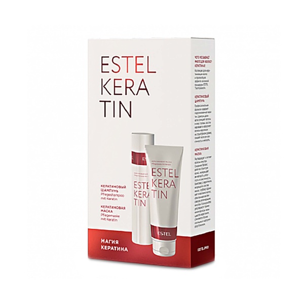 Estel Professional Набор Keratin: шампунь 250 мл, маска 250 мл купить