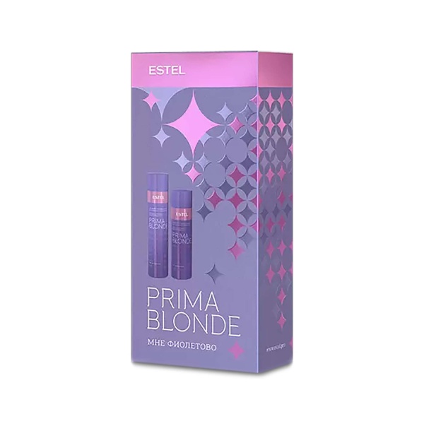 Estel Professional Набор Мне фиолетово для холодных оттенков блонд Prima Blonde: шампунь 250 мл, бальзам 200 мл купить