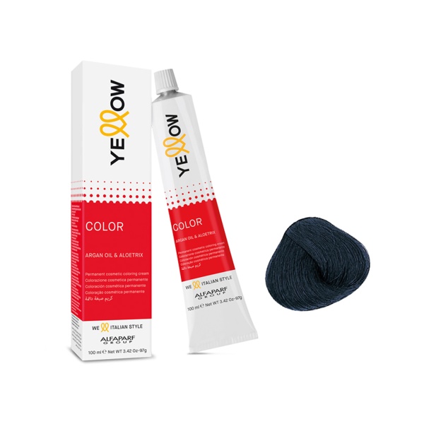 Yellow Professional Перманентная крем-краска YE Color, 1.11, 100 мл купить