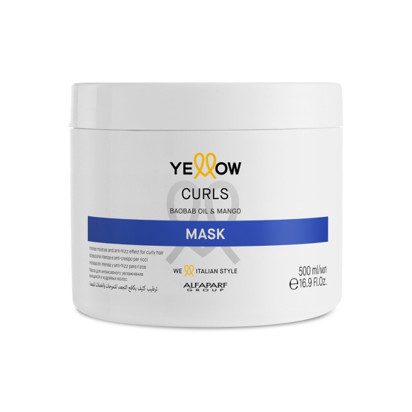 Yellow Маска для интенсивного увлажнения вьющихся и кудрявых волос Curl Mask, 500 мл купить