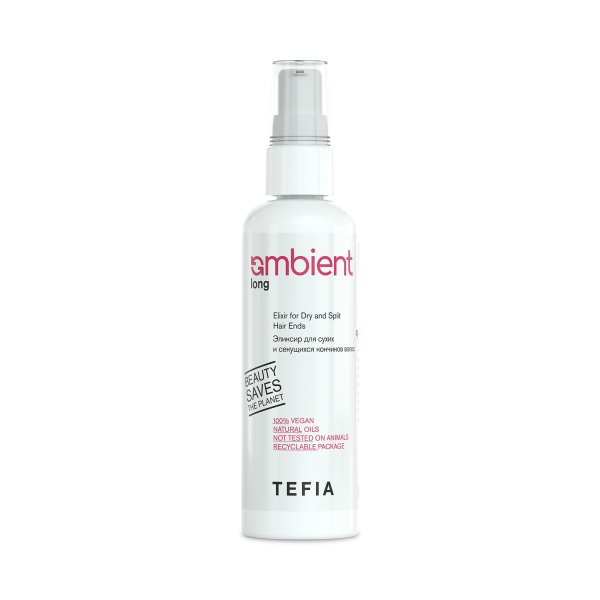 Tefia Эликсир для сухих и секущихся кончиков волос Ambient Long Elixir for Dry and Split Hair Ends, 100 мл купить