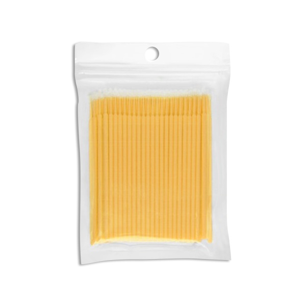 Irisk Professional Микрощеточки в пакете, размер L, №02 желтые, 90 шт купить