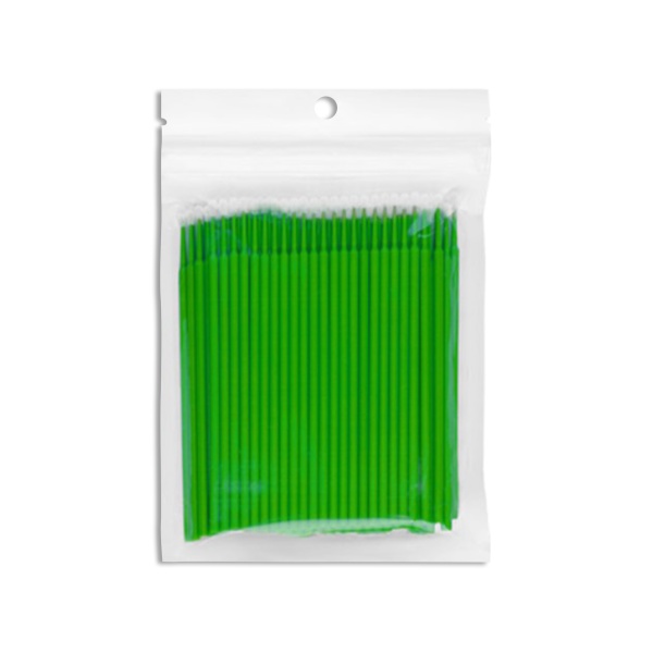 Irisk Professional Микрощеточки в пакете, размер M, №01 зеленые, 90 шт купить