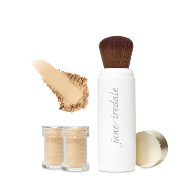 Jane Iredale Защитная пудра с кистью Powder Me SPF30 Refillable Brush, 2 x 2.5 гр купить