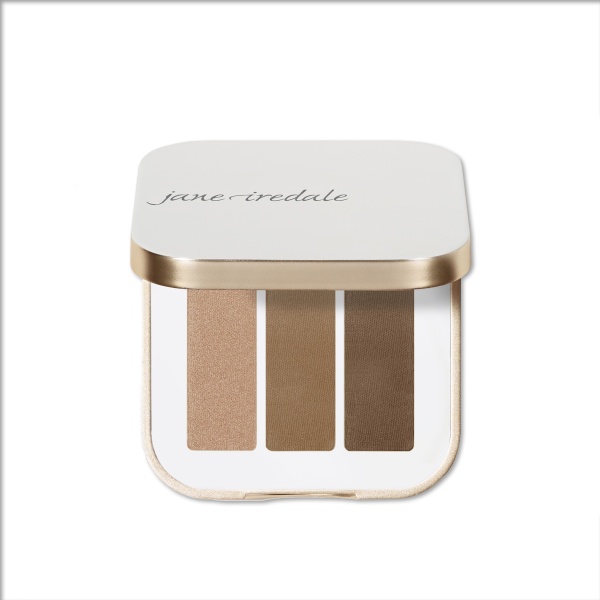 Jane Iredale Тени для век тройные с зеркалом PurePressed Eyeshadow Triple, Коньячный микс Cognac, 3 x 0.7 гр купить