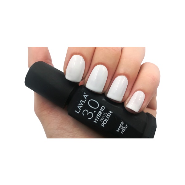 Layla Cosmetics Лак для ногтей цветной Hybrid Nail, №23.0 N.0.2 Real White купить