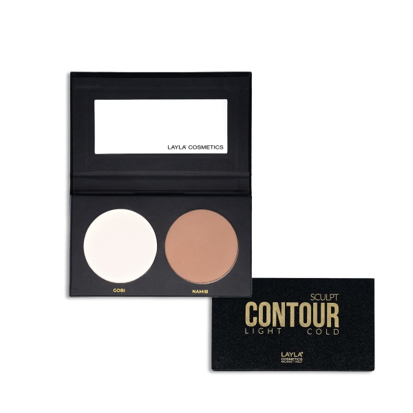 Layla Палитра для контуринга лица Contour, холодный тон купить