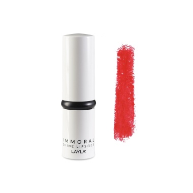 Layla Помада для губ блестящая Immoral Shine Lipstic, №24 Heatwave купить