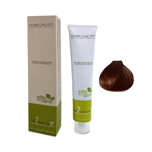 Hair Concept Крем-трансформатор цвета Elite Evolution Organic Color, 7.4 Copper Blond, 60 мл купить