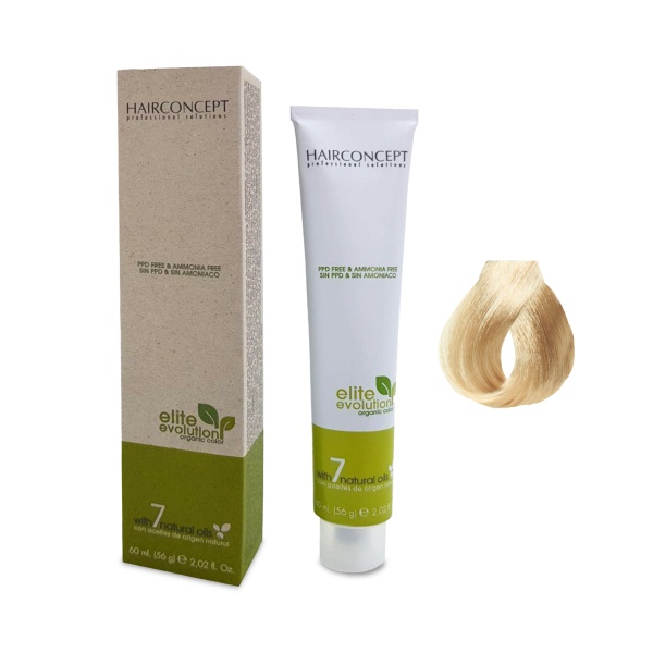 Hair Concept Крем-трансформатор цвета Elite Evolution Organic Color, 10.3 Golden Platinum Blond, 60 мл купить