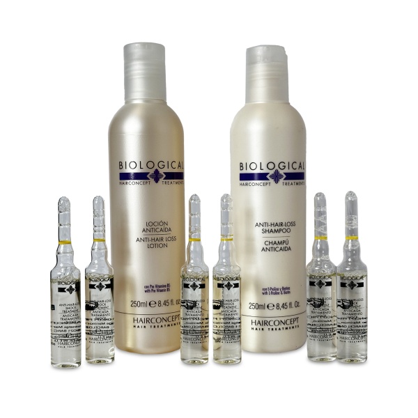 Hair Concept Набор от выпадения волос Пробуждение луковиц Biological Growing: шампунь 250 мл + лосьон 250 мл + эссенция 6 x 10 мл, курс на 3 месяца купить