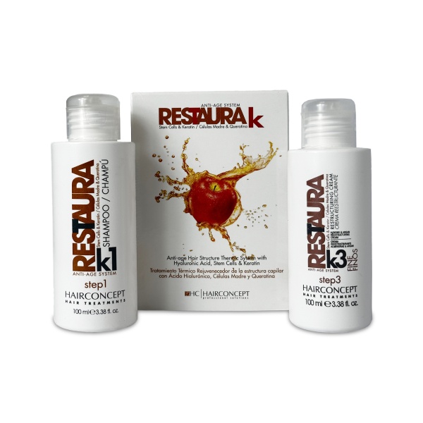 Hair Concept Набор Restaura Mini, 2 шага: шампунь 100 мл + сливки 100 мл купить