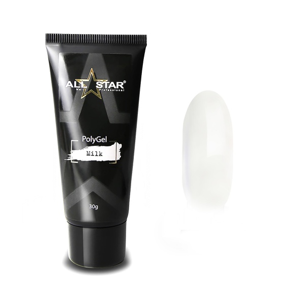 All Star Полигель Polygel, молочный Milk, 30 гр купить