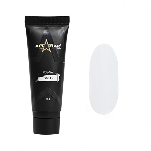 All Star Полигель Polygel, белоснежный White, 15 гр купить