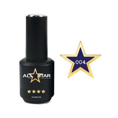 All Star Гель-лак, №004 Norwalk глубокий синий, 10 мл купить