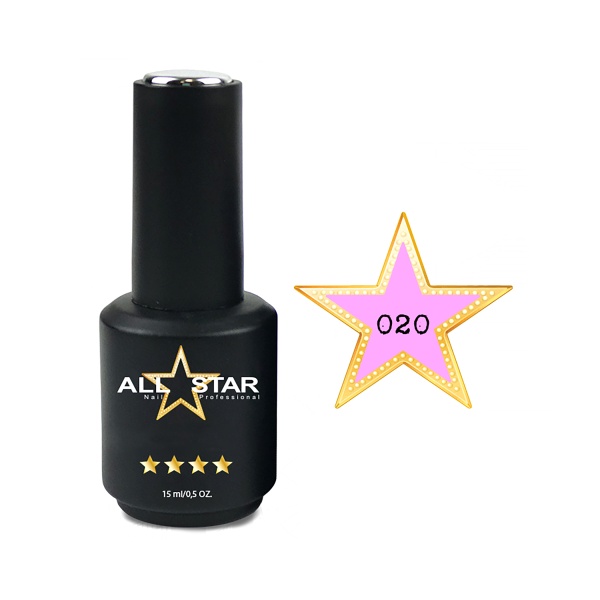 All Star Гель-лак, №020 Roseville лавандово-розовый, 10 мл купить