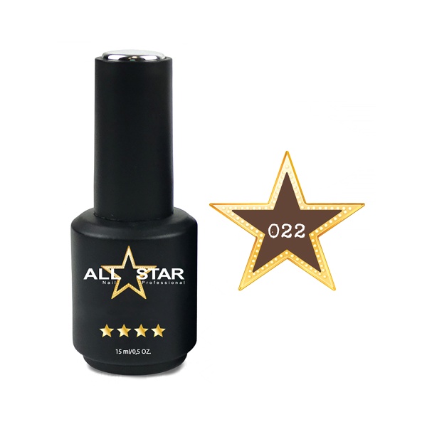 All Star Гель-лак, №022 Denton молочный шоколад, 10 мл купить