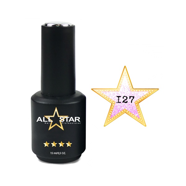 All Star Гель-лак, №127 Tempe прозрачное турмалин, 10 мл купить