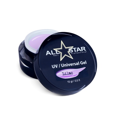 All Star Гель скульптурный UV-Universal Gel, Lilac, 15 гр купить