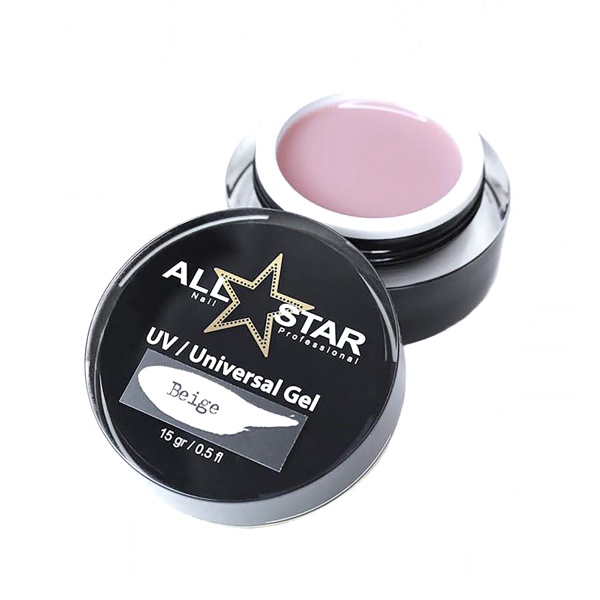 All Star Гель скульптурный UV-Universal Gel, бежевый Beige, 15 гр купить