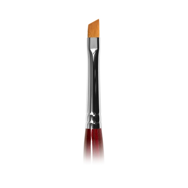 Roubloff Кисть рыжая синтетика, наклонная №6, ручка фигурная, бордовая купить