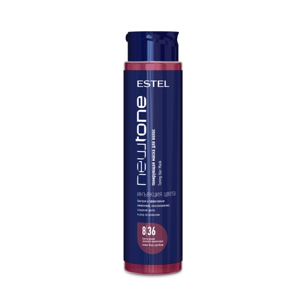 Estel Professional Тонирующая маска для волос Haute Couture NewTone, 8.36 Светло-русый золотисто-фиолетовый, 400 мл купить