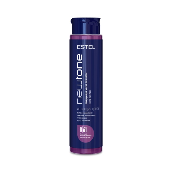 Estel Professional Тонирующая маска для волос Haute Couture NewTone, 8.61 Светло-русый фиолетово-пепельный, 400 мл купить