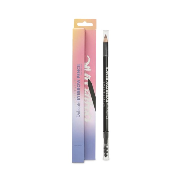 Selfie Star Карандаш для бровей с щеточкой Delicate Eyebrow Pencil, Светло-коричневый, 1.6 гр купить