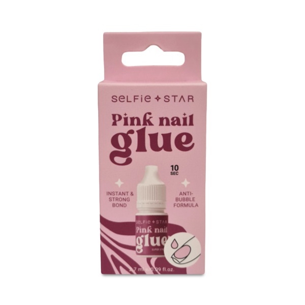 Selfie Star Клей для ногтей супер стойкий Ultimate Bond Nail Glue, Розовый, 2.7 мл купить