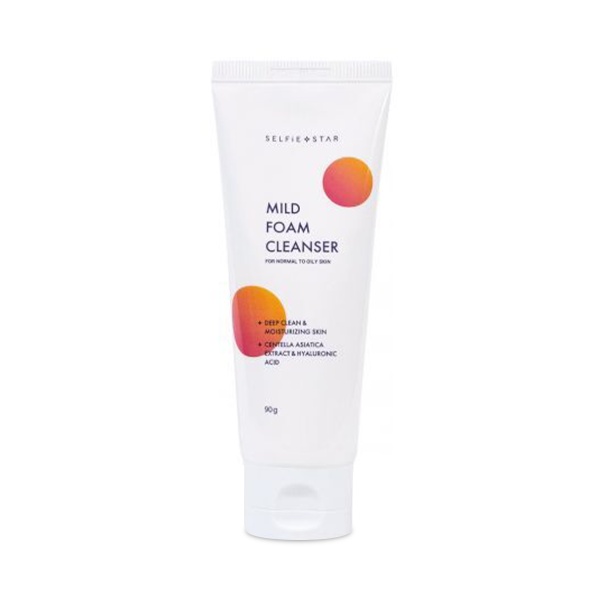 Selfie Star Пенка для умывания с экстрактом центеллы и гиалуроновой кислотой Mild Foaming Cleanser With Centella and Hyaluronic Acid, 90 гр купить