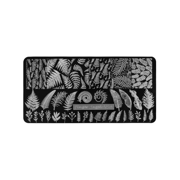 Irisk Professional Трафарет для стемпинга металлический Finger Angel, 6 x 12 см, №185 V26 купить