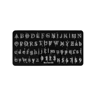 Irisk Professional Трафарет для стемпинга металлический MouTeen, 6 x 12 см, №171 036 купить